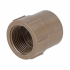 Luva Roscável e Soldável Marrom 32mm 1" Plastilit