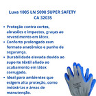 Luva Segurança 1005 Ln S098 Super Safety Ca 32035 T10