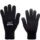 Luva Segurança Algodão Tricotada Pigmentada Preta Tam U Volk