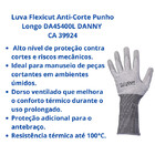 Luva Segurança Flexicut Anti-corte Punho Longo Epi Danny Ca 3
