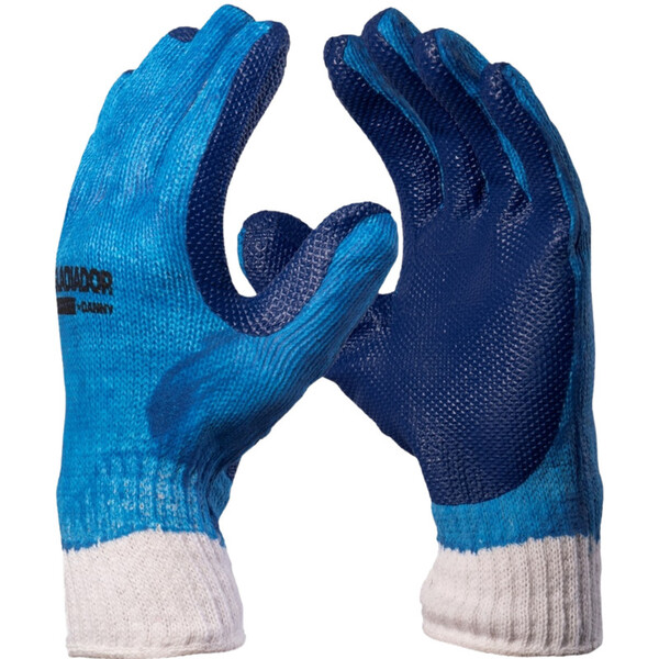Luva Segurança Gladiador Azul Danny Epi Proteção Mecanica Ser