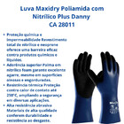 Luva Segurança Maxidry Poliamida Com Nitrílico Plus Danny Ca