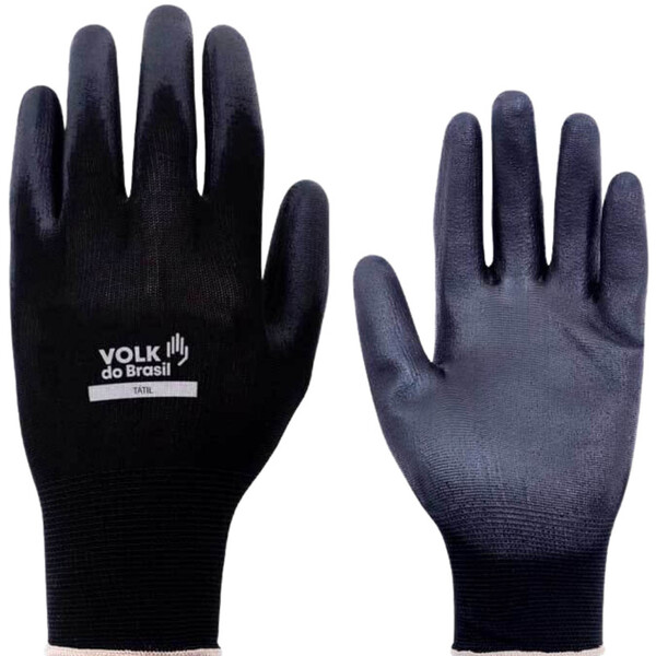 Luva Segurança Proteçao Tatil Black Volk Epi Ca 30916 Preto G