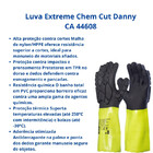 Luva Segurança Reforçada Extreme Chem Cut Da43150 Danny Epi P