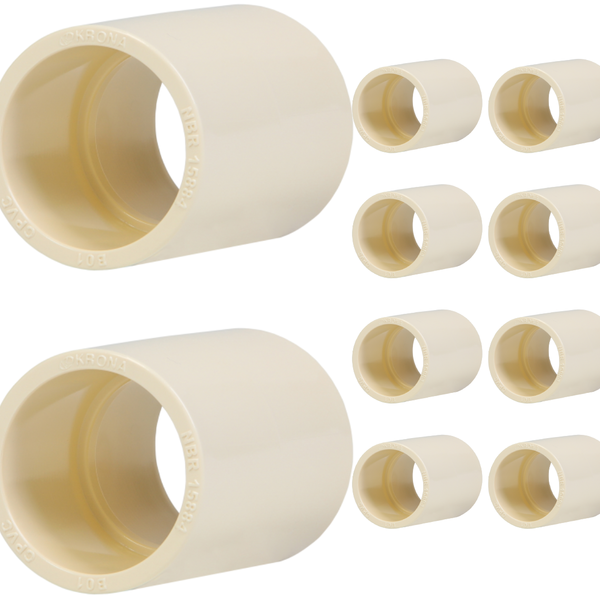 Luva Simples Ff Cpvc 22mm 10 Peças Ultraterm Krona