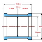 Luva Soldável 75mm Krona - Unico