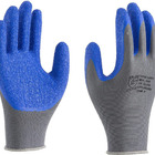 Luva Super Safety De Proteção Tecido Com Borracha  Azul  (01