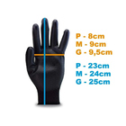 Luva Tátil Multitato Preta Epi Segurança Multiuso Flexível -