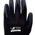 Luva Tátil Pu Volk Black Kit Com 5 Pares - Gg