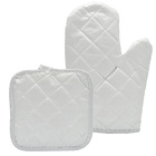 Luva Térmica De Cozinha Para Forno Fogão Preto E Branco Mod2