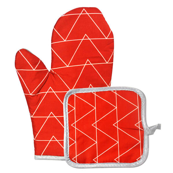 Luva Térmica Para Forno Altas Temperaturas Vermelha Vermelho