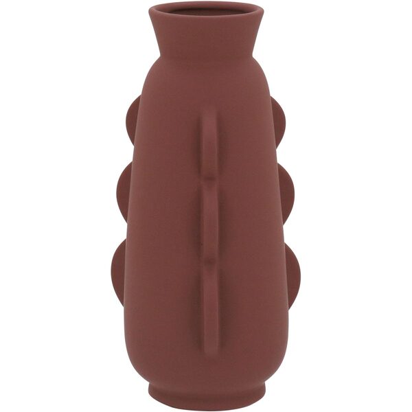 Luxor Vaso Decorativo Enfeite 28x14x14cm Cerâmica Marrom