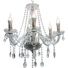 Luxuoso Lustre Pendente Dourado Moderno Completo  06 Braços