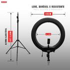 Luz Contínua Led Ring Light 18 Pol 5600k Branco E Laranja