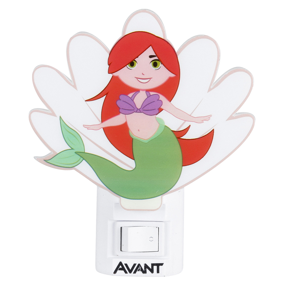 Luz Noturna LED 1W Luz Amarela Sereia Avant Bivolt