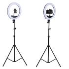 Luz Ring Light 10 Pol Led 3500/5500k Tripé Suporte Celular