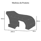 Maca Botonê Para Estética Suede 60cm Salão Casa Recepção - Es