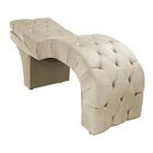 Maca Estética Estofada Reclinável Ergonômica Spa Suede Yara B