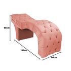 Maca Estética Estofada Reclinável Ergonômica Spa Veludo Yara