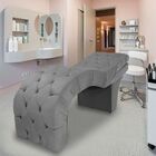 Maca Estética Estofada Reclinável Ergonômica Spa Veludo Yara