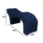 Maca Estética Estofada Reclinável Ergonômica Suede Camila Azu