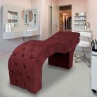 Maca Estética Estofada Reclinável Ergonômica Suede Camila Bor