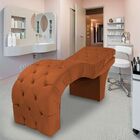 Maca Estética Estofada Reclinável Ergonômica Suede Camila Ter