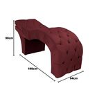 Maca Estética Estofada Reclinável Ergonômica Suede Eliana Bor