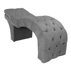 Maca Estética Estofada Reclinável Ergonômica Suede Eliana Cin