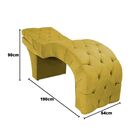 Maca Estética Estofada Reclinável Ergonômica Suede Ludmilla A