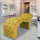 Maca Estética Estofada Reclinável Ergonômica Suede Ludmilla A