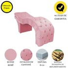 Maca Estética Estofada Reclinável Ergonômica Suede Ludmilla R