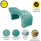 Maca Estética Estofada Reclinável Ergonômica Suede Maraísa Az