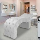 Maca Estética Estofada Reclinável Ergonômica Suede Marilia Br