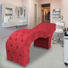 Maca Estética Estofada Reclinável Ergonômica Suede Vanessa Ve