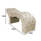 Maca Estética Estofada Reclinável Ergonômica Veludo Camila Be