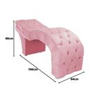 Maca Estética Estofada Reclinável Ergonômica Veludo Eliana Ro