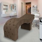 Maca Estética Estofada Reclinável Ergonômica Veludo Marilia M