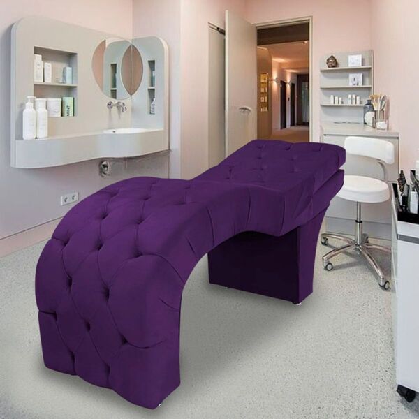 Maca Estética Estofada Reclinável Ergonômica Veludo Vanessa R