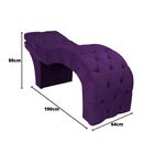 Maca Estética Estofada Reclinável Ergonômica Veludo Vanessa R