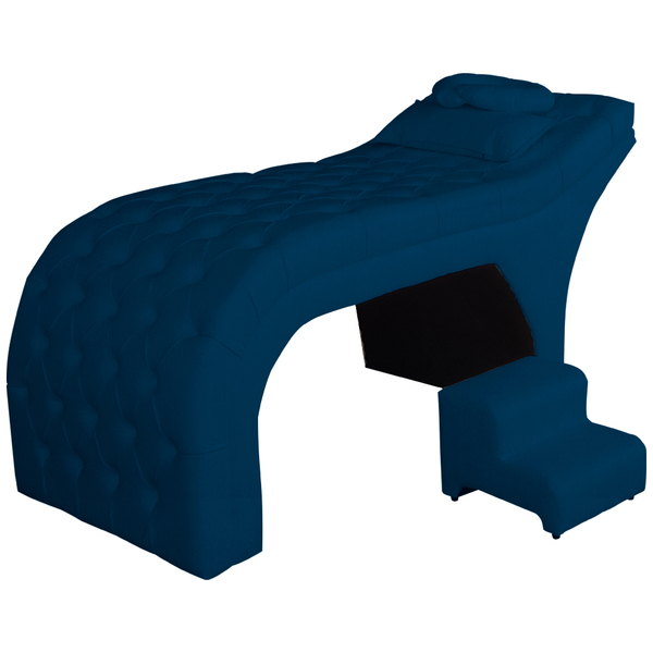 Maca Estética Luxo Suede 60cm Cores - Ds Estofados - Azul Mar