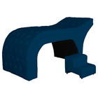 Maca Estética Luxo Suede 60cm Cores - Ds Estofados - Azul Mar