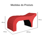 Maca Estofada Capitonê 60cm Corino Cores - Ds Estofados - Ver