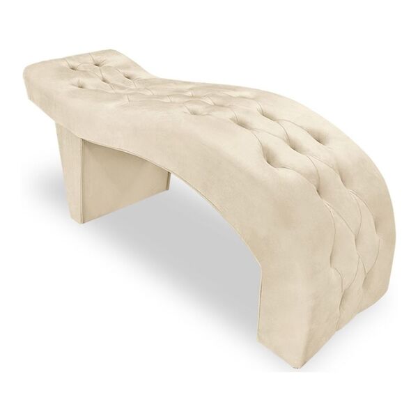 Maca Estofada Capitonê Clínica Salão Estética Suede Eduarda B