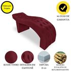 Maca Estofada Capitonê Clínica Salão Estética Suede Eduarda V