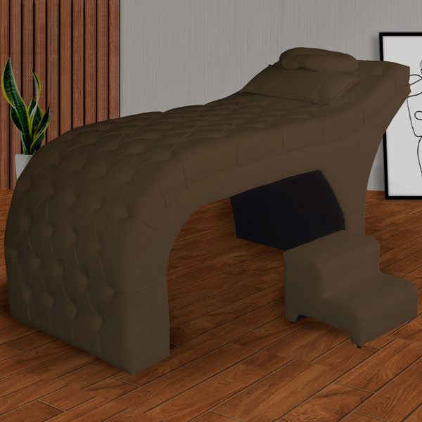 Maca Estofada Em Capitonê Para Clínicas De Estética Veludo Es