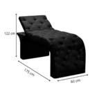 Maca Estofada Estética Cílios Regulável Spa Suede Anitta Preto