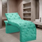 Maca Estofada Estética Cílios Regulável Spa Suede Eloísa Azul