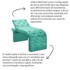 Maca Estofada Estética Cílios Regulável Spa Suede Eloísa Azul