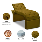 Maca Estofada Estética Cílios Regulável Spa Suede Eloísa Most